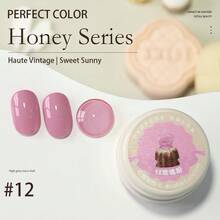 PERFECT COLOR 15色 5克/瓶 蜂蜜系列凝胶指甲油，可爱闪亮凝胶指甲油，适合返校季、夏季美甲、全息美甲沙龙和DIY居家美甲。 - 彩色 - 查看 22