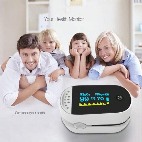 Fingerklemmen-Oximeter zur Blauerstoffsättigung-Erkennung. Es ist ein Pulsoximeter für ältere Menschen, das Puls und Herzfrequenz überwachen kann.