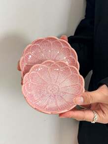 1/2/4/6 件北欧风格裂纹釉陶瓷酱汁碟，高品质陶瓷酱油碟，用途广泛，可用作水果盘、小吃盘、坚果盘、开胃菜托盘、派对用品、酒店餐具、优雅礼品 - 彩色 - 查看 9