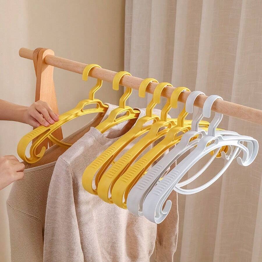 17PC Non-Slip Wide Shoulder Coat Rack, Multifunctional Anti-Wrinkle Trouser Rack, Wet And Dry Universal Drying Rack, Suit Storage Hanger, Coat Storage Hanger, Suitable For Dormitory, Bedroom, Closet, Balcony, Bathroom, Storage Supplies, Drying Supplies, Room Decorations, Closet Display Racks - Multicolor - View 1