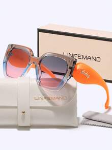 LINFEMAND carrées décoratives super grandes, accessoire polyvalent pour tous les jours, convient pour les sorties entre filles, la prise de photos, cadeau de vacances, forme carrée - Multicolore - Voir 14