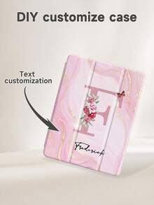 Ayotu Customized Name Text Tablet Case, 26 Alphabet Flower Patterns Available, Compatible With 10th Gen, Air 11" (M2), Tab A9 Plus 10.95", Tab A7 Lite 8.7", DIY Personalized Tablet Cover, Memorable Gift For Family And Friends, Protective Tablet Case, Gift For Birthday Valentine's Day Graduation Season - Multicolor - View 11