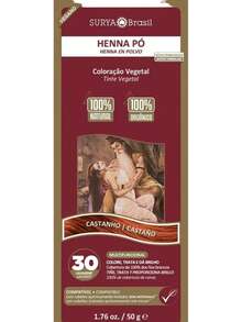 Surya Natural Vegan Henna Powder Brown Coloring - Burgundy - View 1
