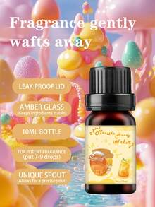 10ml, 9 Unique Food Scented Essential Oils, Suitable For Aroma Stone, Humidifier, Diffuser, DIY Candles, Caramel Pudding, Macaron Honey Water, Pumpkin Pie, Green Grape Gummy, Christmas Cookies, Christmas Cream Sponge Cake, Christmas Yule Log Cake, Donut Fragrance, Great For Valentine's Day, Christmas Eve, And Excellent Gift Choice For Friends - A Variety Of Food Aromatherapy Essential Oils - View 5