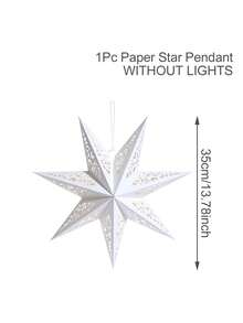 1 Stück Weihnachts-Papierlaterne Lichtabdeckung (ohne Licht), 35/45/70cm ausgehöhlter Hängeleuchter für Geburtstag, Neujahr 2026, Weihnachtsbaum Ornamente, Weihnachtsdekoration für Zuhause, Heimdekoration, Tischdekoration, Weihnachtsparty Zubehör, Weihnachtsparty Geschenke, Feiertagsparty Favors, Fröhliche Weihnachten, Weihnachtsdekoration, Weihnachtsdekoration 2025