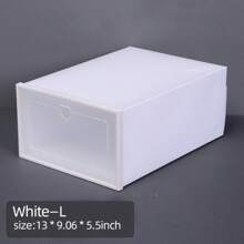 12/6 piezas Cajas apilables y plegables para zapatos con tapa abatible, diseño con hebilla, a prueba de polvo y humedad, para zapatillas, tacones altos, ideal para dormitorio/entrada/armario