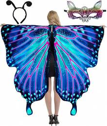 Costume Women, Adult Wings Hoween Costumes Women, With Lace And Headband - 004 - Xem 1