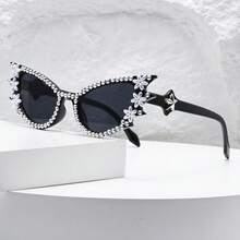 1副男士金属圆形仿木腿遮阳时尚眼镜 男士眼镜 女士眼镜 - 彩色 - 查看 2