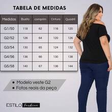 Plus Size Women's Blouse Basic Blouse Loose Top From G1 To G5 - 黑色 - 查看 4