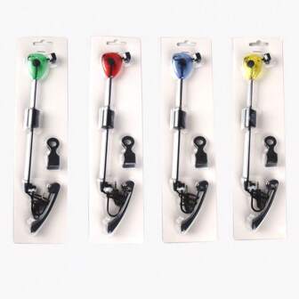 1pc 4-Color Swinger, European Carp Fishing Accessory With Illuminating Bite Alarm, No Battery Included