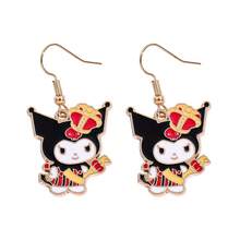 Sanrio Summer Fashion, Cute Sanrio Red And Black Kowomi Lady Bracelet Set (Bracelet, Earrings, Necklace), A Gift For Her