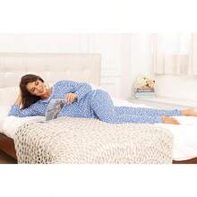 Women's 2025 2 Piece Pajama Set - Long Sleeve Soft Sleepwear With Pockets Lounge Wear - Fp-spot 藍色 - 查看 5