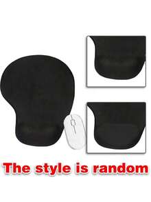 Pink Flower Letter Wrist Rest Mouse Pad Comfortable Hand Rest Support Non Slip Mice Mat Soft Pink Mouse Mat Deskpad For PC Laptop Computer - Black - View 2