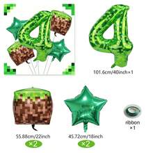 1 Set mit 40 Zoll grünen Zahlenballons 0-9, moderne Pixel-Stil grüne Folienballons, Pixel-Würfel Aluminiumfolienballons geeignet für grüne Geburtstagballons, Pixel-Welt-Spiel-Thema Geburtstagsdekoration, Spiel-Thema Geburtstagsdekoration, geschlechtsneutrale Geburtstagsdekoration, Abschlussfeier, Jahrestag, Feier, Familientreffen, Feiertagsdekoration, Wald-Thema Geburtstag, Themen-Geburtstag, Fotorequisiten. - Verschiedenfarbig - Übersicht 21