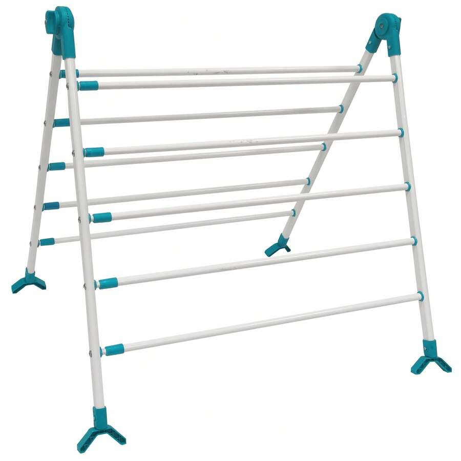 Gr8 Home Telescopic Over Bath Clothes Airer Extendable Dryer Folding Horse Drying Rack - one-size - View 1