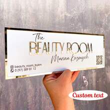 Custom Acrylic Store Sign, 3D Acrylic Nameplate, Commercial Signage, Salon Nameplate. Logo Design For Therapy Room, Boutique, Daycare Center Signage - Multicolor - View 1