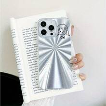 Estuche para teléfono 1 pieza Estuche para teléfono colorido con fuegos artificiales láser de niña minimalista Estuche adecuado para teléfono 6, 16 Pro, 16 Pro, estuche para teléfono XS, 11, 12, 13, 14 y otros modelos, que brinda protección total contra caídas. - Plateado - Ver 8
