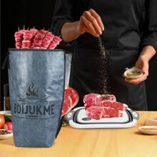 Bolsa aislada para descansar la carne, accesorio para ahumar y preparar carne BBQ, 3 en 1 bandeja de preparación BBQ, Bolsa reutilizable para descansar la carne