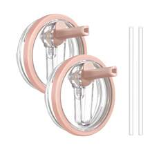 1 pezzo/2 pezzi Coperchio di ricambio da 40 once per tazza termica, coperchio di ricambio con cannuccia ribaltabile, coperchio a tenuta stagna per tazza termica, accessorio riutilizzabile per tazza termica