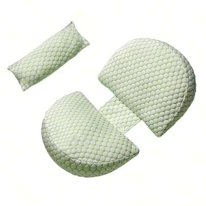 UBRAVOO Pregnancy Pillow For Sleeping Memory Foam Pillow For Side Sleepers, Soft Pregnancy Pillow, Support For Back, Hips, Legs, Maternity Pillow Portable
