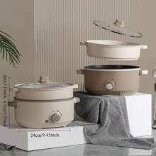 RAF 3升多功能电饭煲，单/双层电饭煲，适用于火锅，1-3人家用不粘锅，火锅电饭煲，炊具，家用电器，加热迅速，易于清洁 - 英規插(220-240V) - 查看 12