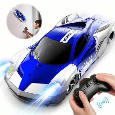Remote Control Wall Climbing Car, Electric Remote ToyRacing With LED Lights High-Speed Hobby Toy Vehicle,RC Car Gifts For Age 3 4 5 67 8 9 YearBoysGirls