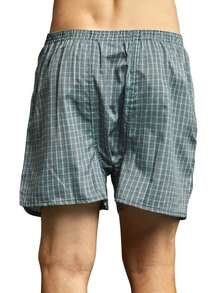 Men's Boxer Shorts Random Mixed Color Pack Woven Relaxed Fit Boxers For Men Soft Breathable Mens High Quality Underwear With Fly Pouch Elastic Waist Comfortable Fabric Menswear - 隨機混合包 - 查看 7