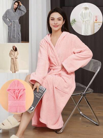 1 حمام قطعة واحدة ذو ملمس أناناسي مع كابوت، بشعر ناعم ممتص وبّطانة مريحة ودافئة للاستخدام في الحمام والغرفة والحمام السباحة، مناسب لجميع المواسم، عودة إلى المدرسة