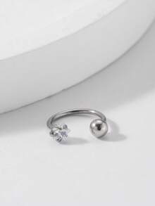 1 件迷人简约 Y2K 风格不锈钢铆钉鼻环/耳钉，嘻哈珠宝礼物，适合日常、聚会、派对