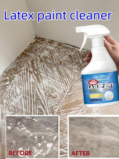JUE FISH 100ml Latex Paint Cleaner, It Can Quickly Remove Residual Latex Paint And Putty Powder On The Wall Surface, Thoroughly Wipe Off The Product Residue During Decoration, Without Damaging The Surface. Random Delivery Of New And Old Models. (The Product Is Relatively Small, Please Be Aware.)