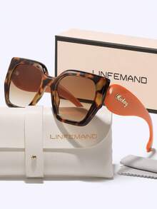 LINFEMAND carrées décoratives super grandes, accessoire polyvalent pour tous les jours, convient pour les sorties entre filles, la prise de photos, cadeau de vacances, forme carrée - Multicolore - Voir 7