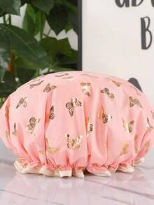 Mũ tắm hai lớp chống thấm nước, mũ trùm tóc co giãn dùng khi tắm cho nam, nữ và người lớn, mũ che mặt chống dầu mỡ (chỉ dùng khi tắm để ngăn tóc ướt, không thích hợp để ngủ), mũ ngủ. - Nhiều màu - Xem 8