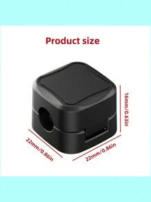 1pc Magnetic Cable Organizer White Cable Clips, Small And Durable, Suitable For Desktop Wall Mount, Mobile Phone Data Cable, Charging Cable, Desk, Home, Car And Office - Perfect For Technology Lovers And Students, Comes With Storage Holder And Cable Clip, No Drilling Required, Mark-Free Adhesive