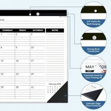 Desk Calendar 20252026 17x12, 18 Months, JUL. 2025 DEC. 2026