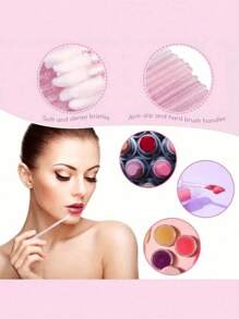 352/100/50件套初级睫毛嫁接练习套装，包含水晶睫毛刷、水晶清洁刷、迷你睫毛刷、睫毛嫁接隔离垫、隔离眼罩、清洁刷、橡胶圈支架，适用于美容院的睫毛嫁接师，化妆刷套装，化妆刷套装，化妆刷套装，全套化妆套装，化妆刷套装，化妆刷套装，化妆刷套装，化妆礼盒套装 - 彩色 - 查看 3