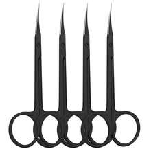 2/4Pcs Curved Cuticle Scissors Precision Manicure Scissor Nail Cuticle Trimmer Professional Stainless Steel Nail Scissors For Nail Care Tool Cuticle Cutter Small Scissors - Multicolor - View 11