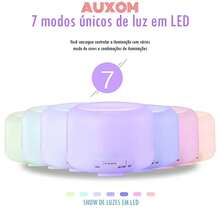500ML Humidifier Diffuser Aromatizer 7 Color LED Light With Remote Control - Trắng - Xem 6