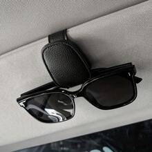 1pc Random Color Universal Car Sun Visor Glasses Clip PVC Material Auto Eyeglasses Holder Vehicle Interior Accessories Eyewear Storage Bracket Protective Anti-Scratch Secure Grip Compact Design Easy Install Hands-Free Driving Organizer Sunshade Mounted Multifunctional Sunglasses Case Alternative For Drivers Passengers Commuters Road Trips Daily Use Neat Tidy Visor Mounted Storage Convenience Fashionable Minimalist Travel-Friendly Lightweight Slip-Resistant Interior Organizer