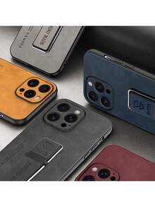 人造皮革纹理手机壳 DIY，多功能支架防震手机壳，适用于 iPhone17/6/7/8/X/XS/XR/11/12/13/14/15/16、Galaxy、Redmi /Magic5 Lite/6 Lite/X6/X7b/X8/X8a/X8b/X9a/X9b、HW P30 Pro/P40 Lite/Nova 6 Se/7i/Y9/Y9p/Y9s、OPPO A16/A17/A18/A38/A53/A54/A57 4G/A58 4G/A74/A78 4G/A79/Reno7 4G/Realme C53 C55、Moto G5 - 灰色 - 查看 2