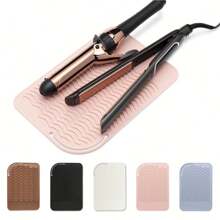 Hot Styling Tool Mat, Universal Size Hair Straightener And Curling Iron Heat-Resistant Mat For Storage And Travel, Hot Styling Tool Mat, Heat Resistant Silicone Hair Styling Mat Storage Heat Insulation Pad For Hair Straighteners, Flat Irons, And Curling Irons, Protect Your Hair Styling Tools With This Non-Slip Silicone Heat Insulation Pad For Restaurant Hotel Commercial