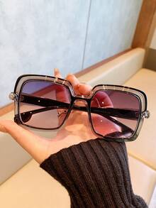 LiMiaoMiao 1 件方形时尚眼镜，用途广泛 - 彩色 - 查看 6