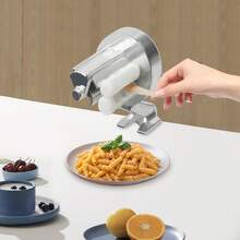 Pressa per pasta manuale per pasta a conchiglia – in alluminio con morsetto da tavolo | Antiruggine e lavabile in lavastoviglie
