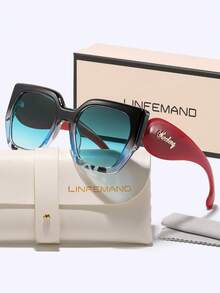 LINFEMAND carrées décoratives super grandes, accessoire polyvalent pour tous les jours, convient pour les sorties entre filles, la prise de photos, cadeau de vacances, forme carrée - Multicolore - Voir 6