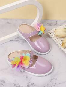 Girls' Floral Outdoor Casual Shoes, Sweet Style, Spring/Summer