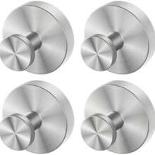 4 Ganci con ventosa per bagno, carico massimo 5 kg, portasciugamani riutilizzabili, ventosa senza foratura, gancio da parete, gancio multifunzione resistente per accappatoio, spugna