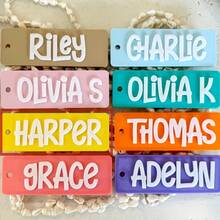 1PC Custom Acrylic Keychain, Many Colors To Choose From, Customizable Name, Personalized, Unique, Fashionable, Ideal Gift For Women, Ideal Gift For Men, Practical, Reusable, Lunch Box Tag, Backpack Tag, Anniversary Gift, Party Gift,Trinkets, For Her - Multicolor - View 19