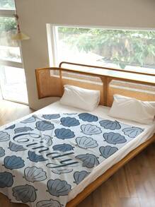 1 cobertor de flanela com texto personalizado, confortável para cochilos no escritório, presentes para o dia das mães/pais, cobertor de cama