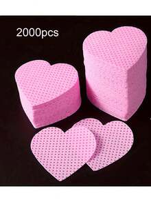 2000/1000/200片装指甲清洁湿巾 - 专业无绒指甲油卸除棉片，UV凝胶清洁纸巾，无香型美甲准备和完成清洁工具，美甲用品，指甲护理用品 - 粉色 - 查看 14