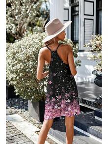 Women's Racerback Sleeveless Nightgown, Sleepwear - 櫻花 - 查看 5