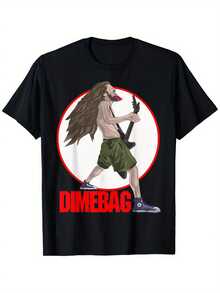 T-Shirt With Black Teeth Smile - Black - View 1